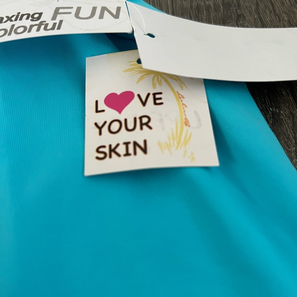 Lulu-B Cooling Tank Top UPF 50 Plus Bright Aqua Blue NWT Size Small new w/ tags​ - Picture 10 of 11